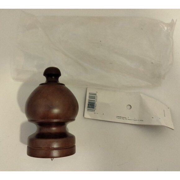 Kirsch Wood Trends Flag Pole Finial flagpole Brown  Coffee MPN 5508E083 - Picture 4 of 6